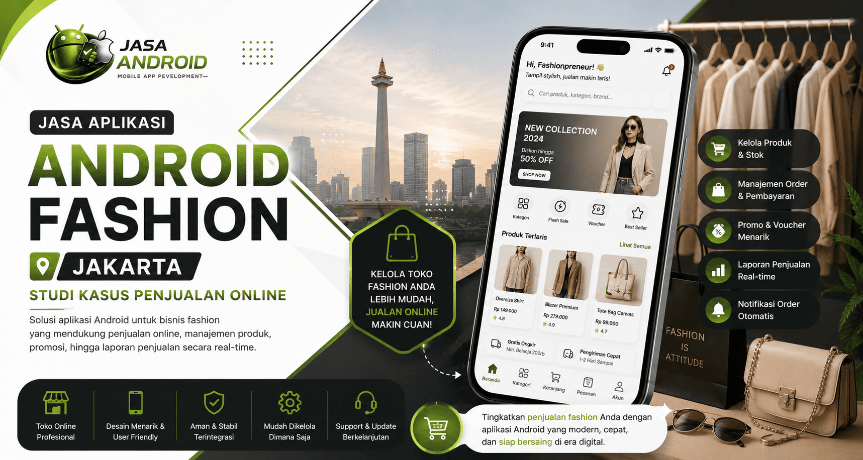 Jasa Aplikasi Android Fashion Jakarta Studi Kasus Penjualan Online: Solusi Digital untuk Meningkatkan Penjualan dan Loyalitas Pelanggan